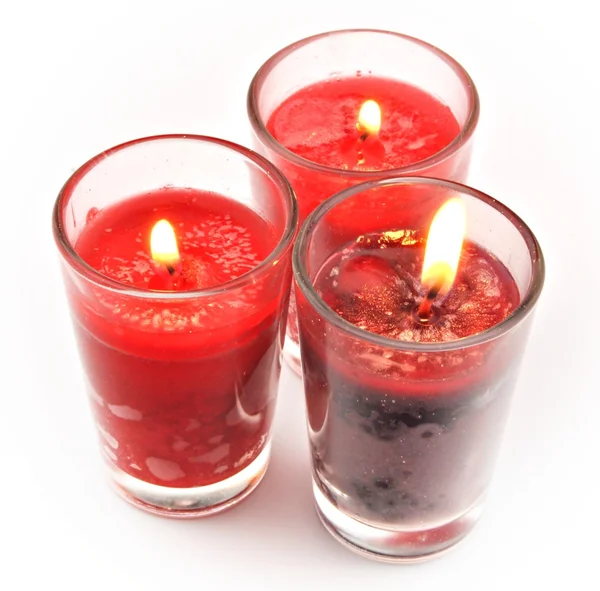 三红蜡烛 — 图库照片