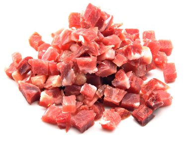 Diced ham clipart