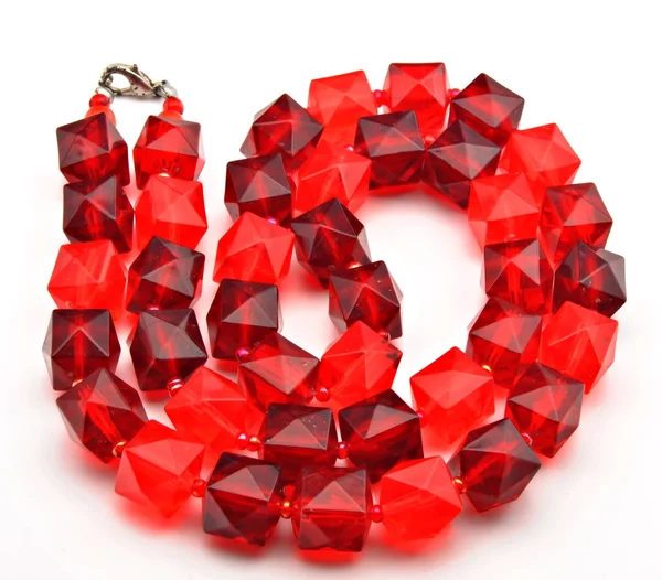 Bead rolled red — Stock Photo, Image