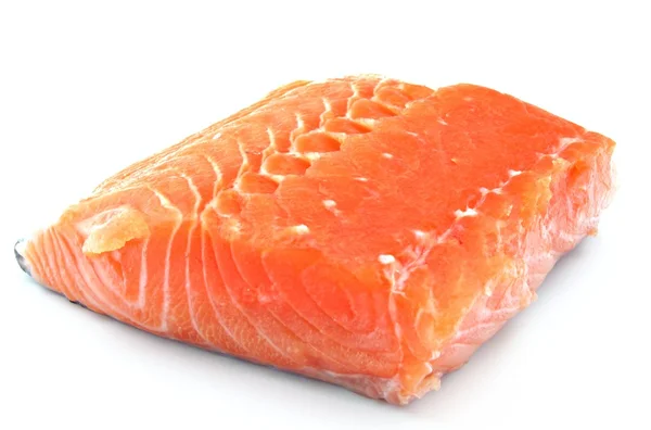 Filé de salmão cortado — Fotografia de Stock
