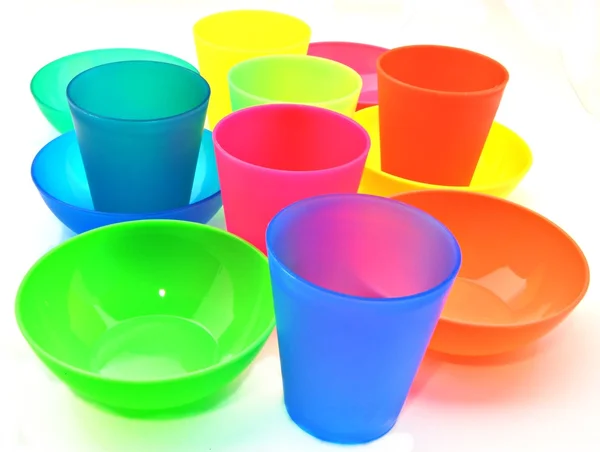 stock image Bowls and glasses