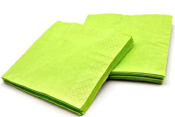 Зеленые салфетки — стоковое фото
