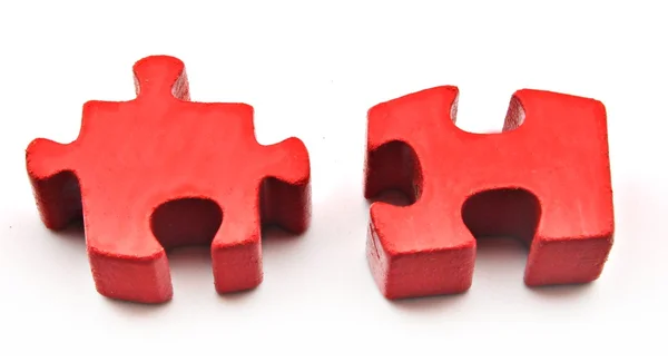 Twee puzzelstukjes — Stockfoto
