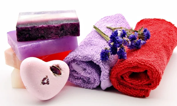 Οι πετσέτες με χρώμα — Φωτογραφία Αρχείου
