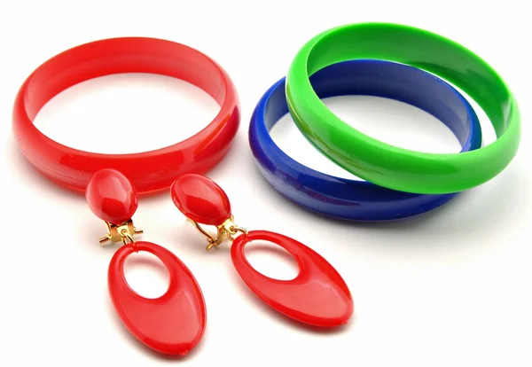 Две красные сережки — стоковое фото