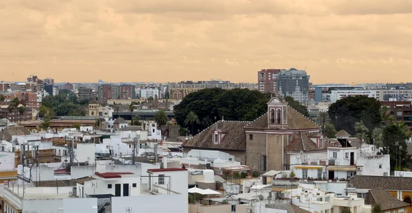 Вид с воздуха на город Севилья — стоковое фото