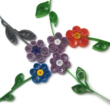 Quilling çiçekler