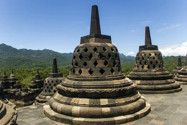 Borobodur - Buddyjskiego rozciągacza — Zdjęcie stockowe