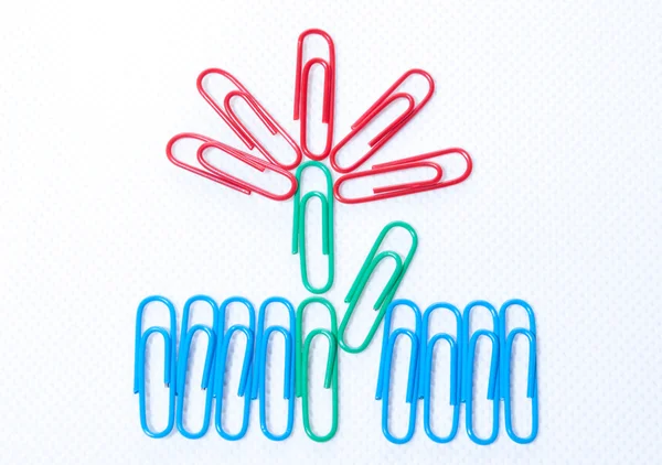 stock image Color paper clips