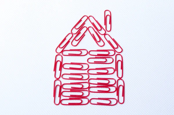 stock image Red paper clips