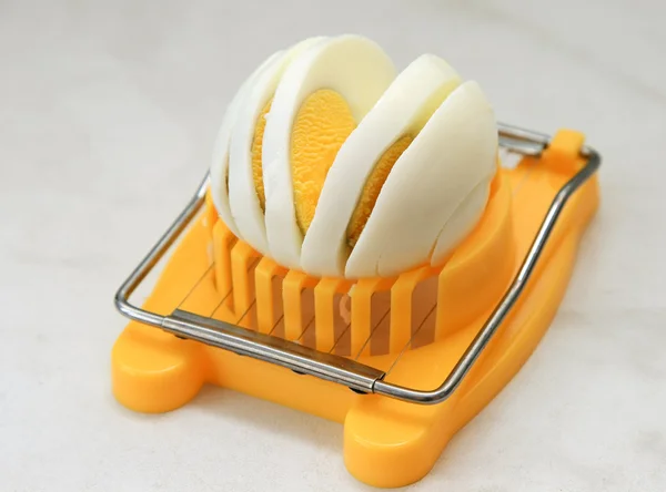 stock image Cutting of boiled egg