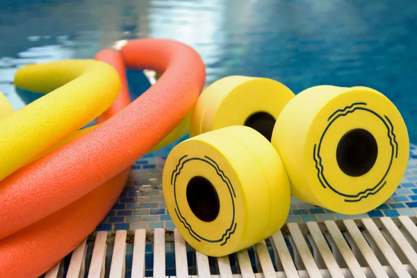 Water aerobics equipment — Stock Photo, Image