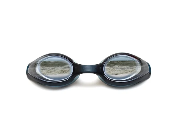 Schwarze Brille in Großaufnahme — Stockfoto