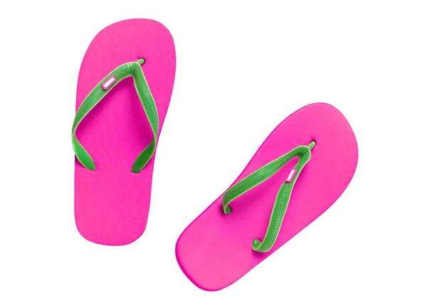 Rosa sandaler isolerad med sökvägen på vit — Stockfoto