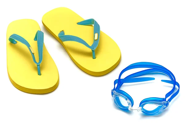 Sandalen und Brillen — Stockfoto