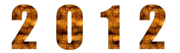 2012 Número em branco isolado — Fotografia de Stock