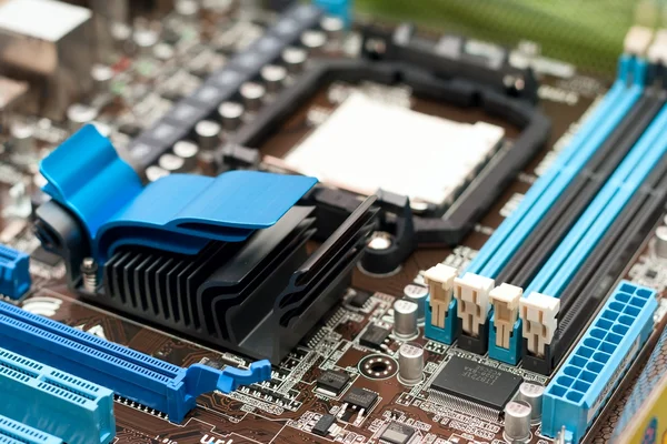 stock image Detail of the computer motherboard