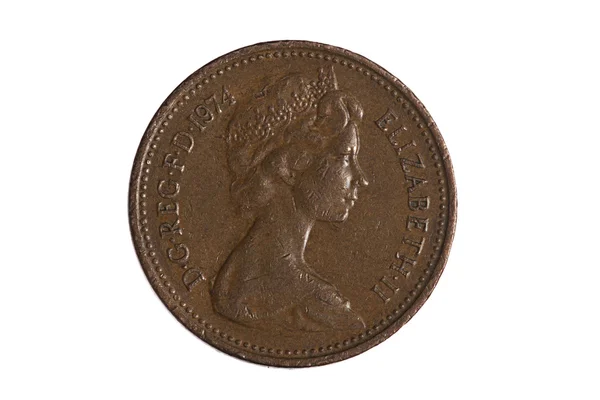 Una moneda de un centavo — Foto de Stock