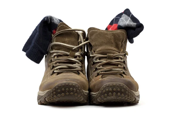 Boots after walking — Stock Photo, Image