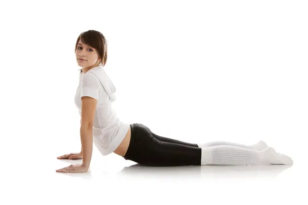 Afbeelding van een meisje beoefenen van yoga — Stockfoto