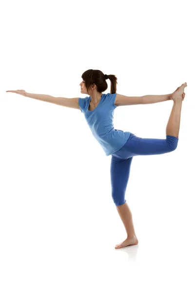 Obraz dziewczynka praktykowania jogi — Zdjęcie stockowe
