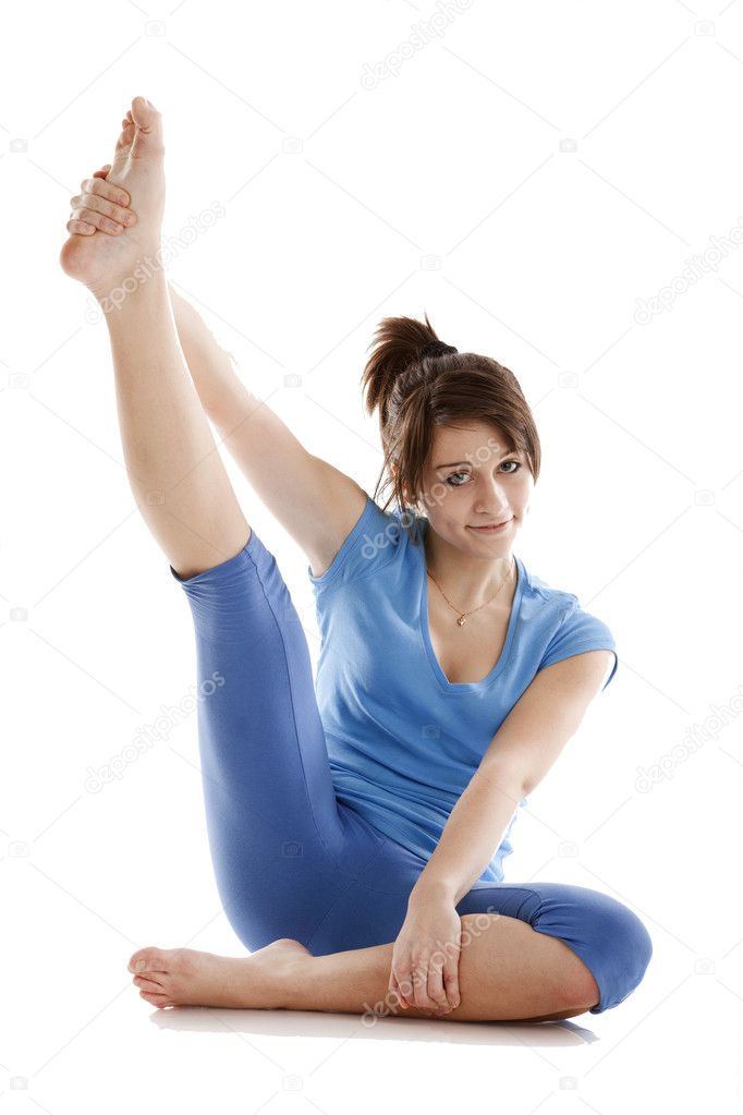 Image of a girl practicing yoga — Stock Photo © zig88 #10536330