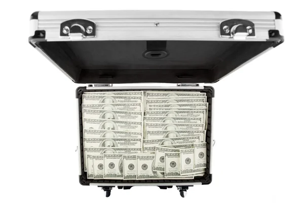 Image-Koffer mit Dollar — Stockfoto