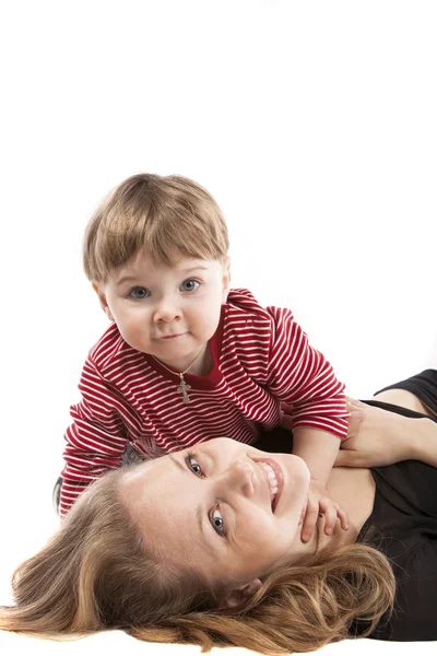 Imagine mamă și fiu — Fotografie, imagine de stoc
