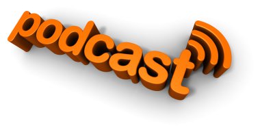 Podcast 3D Text Design clipart