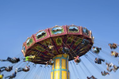 Carnival Swing Ride at Midway clipart