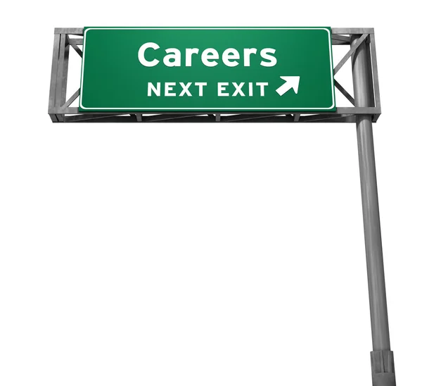 Careers Freeway Exit Sign — Stock Photo, Image