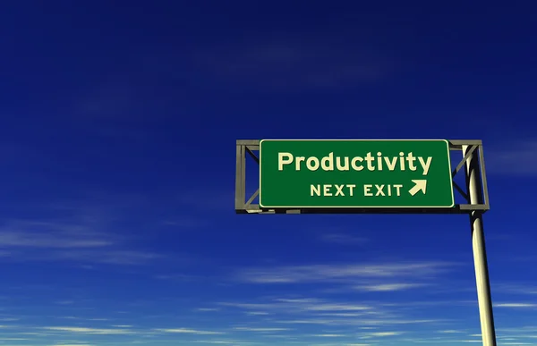 Produttività Autostrada Uscita Immagine Stock