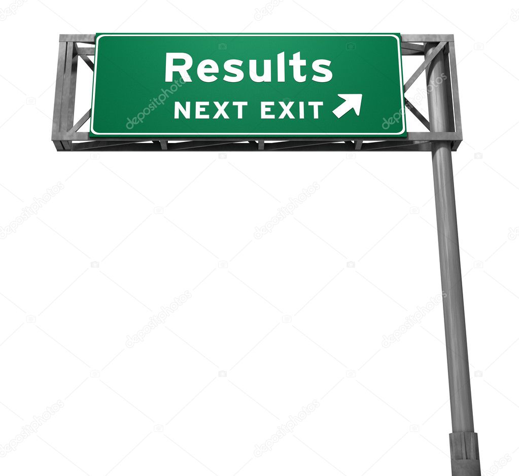 Results Freeway Exit Sign