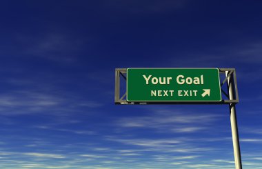 Your Goal - Freeway Exit Sign clipart