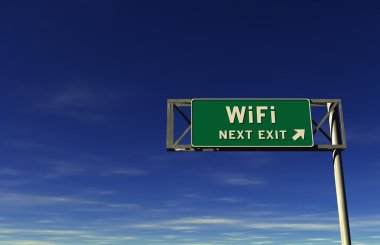 WiFi otoyol çıkış işareti