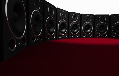 Massive Audio Speaker Wall clipart
