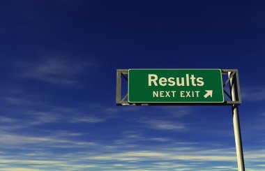 Results Freeway Exit Sign clipart