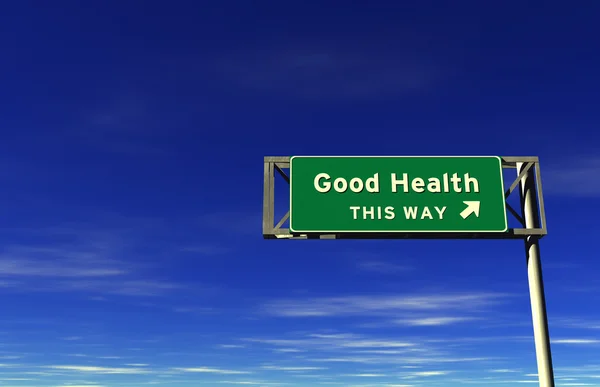 Boa Saúde Freeway sinal — Fotografia de Stock