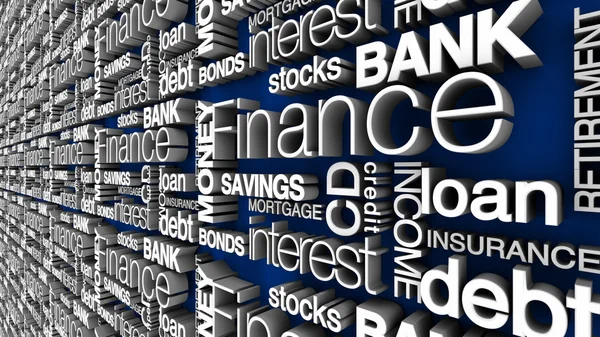Financial Words — Stock Photo, Image