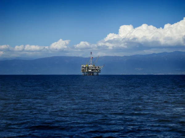 Piattaforma di perforazione offshore di piattaforme petrolifere — Foto Stock