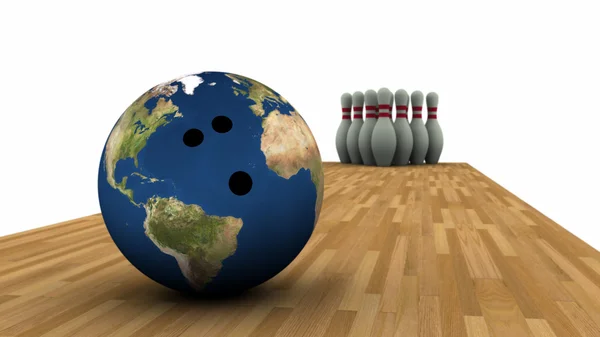 Aarde bowling! — Stockfoto