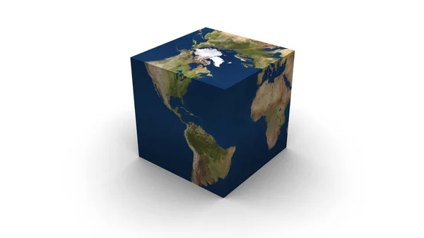 Земной куб — стоковое фото