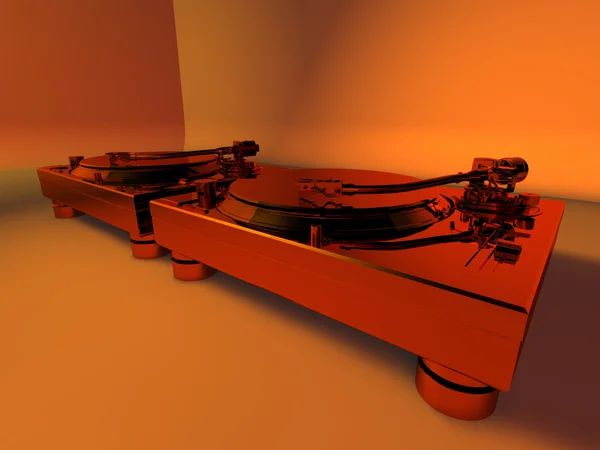 DJ вертушки Studio Club 3D — стоковое фото