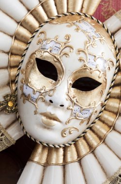 Typical mask from the venice carnival clipart