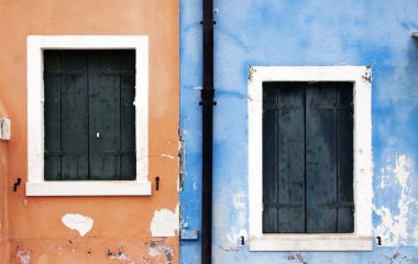 Burano Adası yakınlarında Venedik