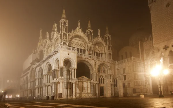 stock image Piazza San Marco at night, Venice, Italy