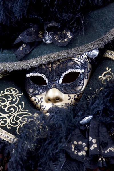 Máscara típica do carnaval de Veneza — Fotografia de Stock