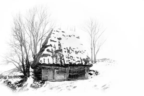 ルーマニア語山のおとぎ話の家 — ストック写真