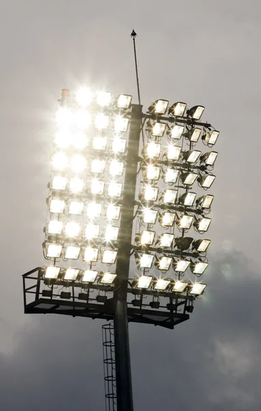 stock image Stadium lights and dark blue sky