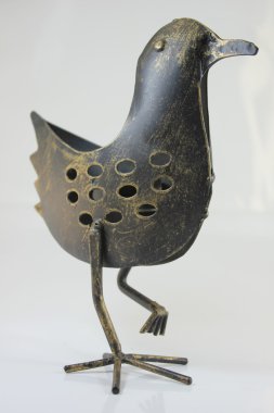 Sculpture of one bird clipart